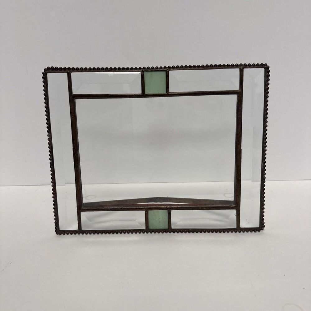 Vintage Dale Tiffany Stained Glass Picture Frame - 7x5 Photo